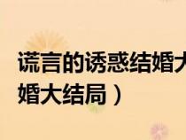 谎言的诱惑结婚大结局是什么（谎言的诱惑结婚大结局）