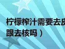 柠檬榨汁需要去皮去籽吗（柠檬榨汁需要去皮跟去核吗）