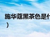 施华蔻黑茶色是什么颜色（黑茶色是什么颜色）
