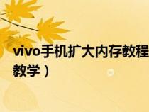 vivo手机扩大内存教程黑科技（vivo手机扩大内存教程最全教学）