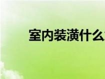 室内装潢什么意思（装潢什么意思）