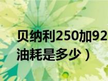 贝纳利250加92还是95油（贝纳利250真实油耗是多少）