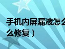 手机内屏漏液怎么修复原理（手机内屏漏液怎么修复）