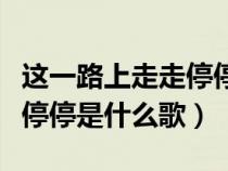 这一路上走走停停是什么歌词（这一路上走走停停是什么歌）