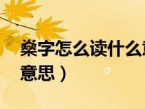 燊字怎么读什么意思 新闻（燊字怎么读什么意思）