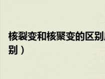 核裂变和核聚变的区别应用 初中物理（核裂变和核聚变的区别）
