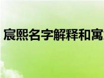 宸熙名字解释和寓意（恩泽名字解释和寓意）