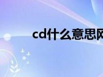 cd什么意思网络上（cd什么意思）