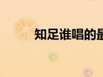 知足谁唱的最好（知足是谁唱的）