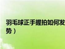 羽毛球正手握拍如何发力（如何快速掌握羽毛球正手握拍姿势）
