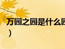 万园之园是什么园颐和园（万园之园是什么园）