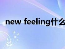 new feeling什么意思（feeling什么意思）