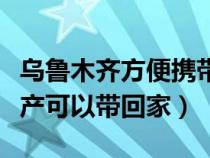 乌鲁木齐方便携带的特产（乌鲁木齐有什么特产可以带回家）