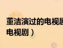 董洁演过的电视剧全部金粉世家（董洁演过的电视剧）