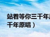 站着等你三千年原唱 王琪视频（站着等你三千年原唱）
