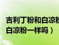 吉利丁粉和白凉粉一样吗能吃吗（吉利丁粉和白凉粉一样吗）