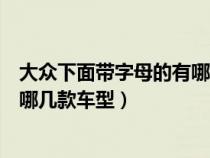 大众下面带字母的有哪几款车型图片（大众下面带字母的有哪几款车型）