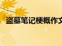 盗墓笔记梗概作文六年级（盗墓笔记梗概）