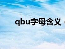 qbu字母含义（字母Q代表什么意思）