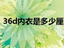 36d内衣是多少厘米（36d是多大码的内衣）