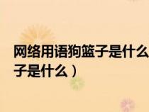 网络用语狗篮子是什么意思（狗篮子什么意思东北人说的篮子是什么）