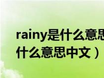 rainy是什么意思中文翻译文翻译(rainy是什么意思中文) rainy是什么意思中文翻译文翻译(rainy是什么意思中文)