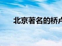 北京著名的桥卢沟桥（北京著名的桥）