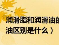 润滑脂和润滑油的区别和作用（润滑脂和润滑油区别是什么）