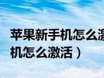 苹果新手机怎么激活与设置创建id（苹果新手机怎么激活）