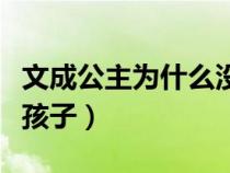 文成公主为什么没生孩子（文成公主为何没生孩子）