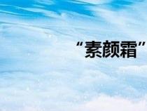 “素颜霜”（素颜霜干嘛的）