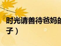 时光请善待爸妈的短句（时光请善待爸妈的句子）