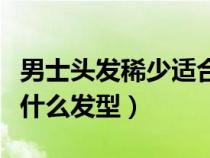 男士头发稀少适合发型图（男士头发稀少适合什么发型）