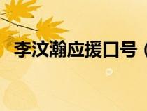 李汶瀚应援口号（李汶翰的应援色是什么）