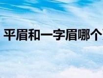 平眉和一字眉哪个更好看（平眉是一字眉吗）