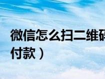 微信怎么扫二维码付款的（微信怎么扫二维码付款）