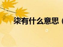 柒有什么意思（柒有什么好的含义吗）