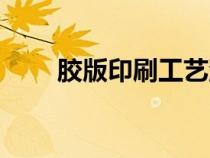 胶版印刷工艺流程（印刷工艺流程）