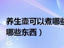 养生壶可以煮哪些东西实用的（养生壶可以煮哪些东西）