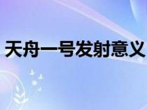天舟一号发射意义（天舟一号发射时间地点）