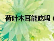 荷叶木耳能吃吗（荷叶边和木耳边的区别）