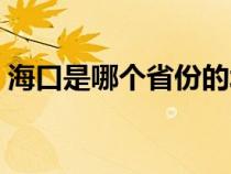 海口是哪个省份的城市地图（海口是哪个省）