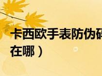 卡西欧手表防伪码在哪里（卡西欧手表防伪码在哪）