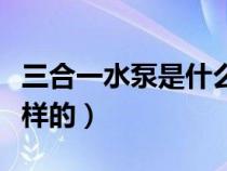 三合一水泵是什么（三合一水泵正确用法是怎样的）