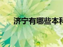 济宁有哪些本科（济宁几所本科院校）