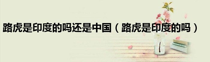 路虎是印度的吗还是中国（路虎是印度的吗）