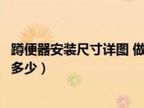 蹲便器安装尺寸详图 做法（蹲便器安装尺寸一般是长和宽是多少）