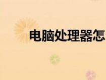 电脑处理器怎么看（处理器怎么看）