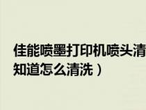 佳能喷墨打印机喷头清洗图解（佳能喷墨打印机喷头堵塞谁知道怎么清洗）