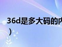 36d是多大码的内衣呢（36d是多大码的内衣）